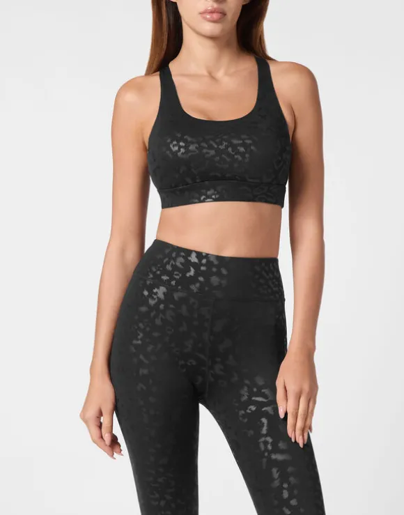 Black Leopard Sport Bra