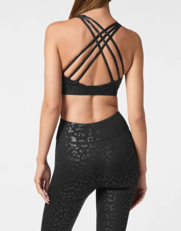 Black Leopard Sport Bra