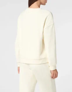 Boxy Fit Sweatshirt Round Neck LS