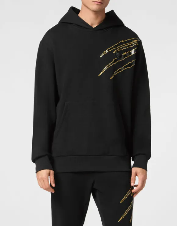 Cotton Hoodie Sweatshirt LS Lamina Scratch