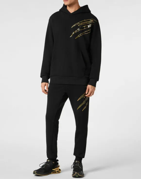 Cotton Hoodie Sweatshirt LS Lamina Scratch