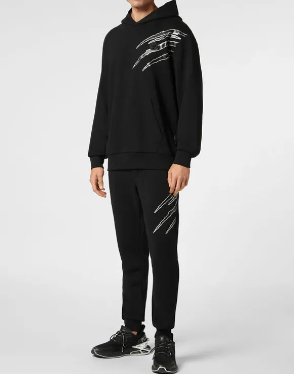 Cotton Hoodie Sweatshirt LS Lamina Scratch