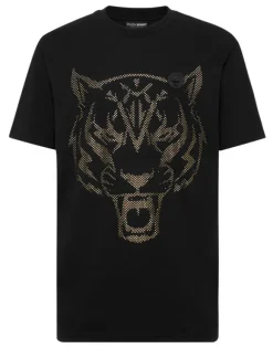 Cotton T-shirt Round Neck SS  Lamina Tiger