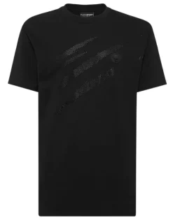 Cotton T-shirt Round Neck SS Lamina Scratch