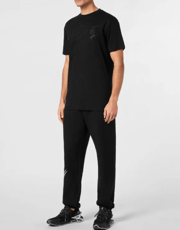 Cotton T-shirt Round Neck SS Lamina Scratch