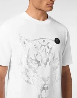 Cotton T-shirt Round Neck SS  Lamina Tiger