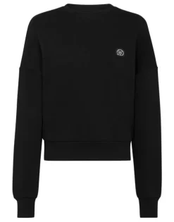 Cropped Sweatshirt LS Glitter