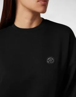 Cropped Sweatshirt LS Glitter