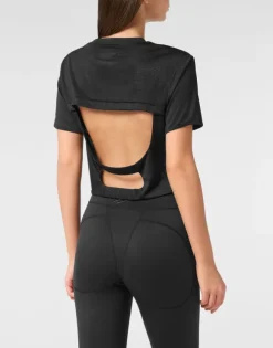 Cropped T-shirt Round Neck SS