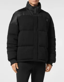 Hybrid Jersey Puffered Jacket LS
