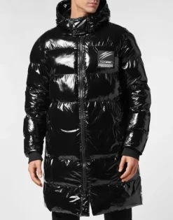 Long Nylon Puffer Jacket
