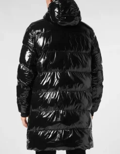 Long Nylon Puffer Jacket