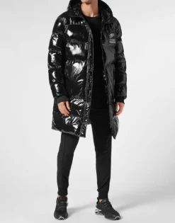 Long Nylon Puffer Jacket