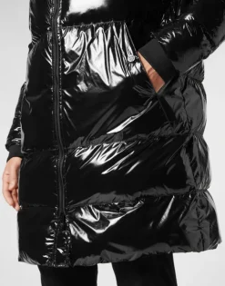 Long Nylon Puffer Jacket