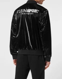 Nylon Crease Bomber Jacket