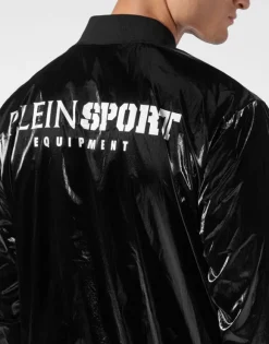 Nylon Crease Bomber Jacket