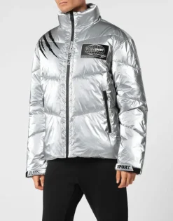 Nylon Crease Puffer Jacket