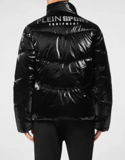 Nylon Crease Puffer Jacket