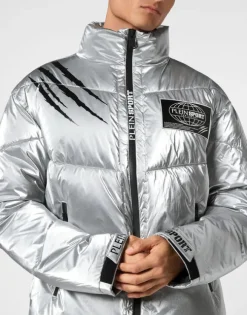 Nylon Crease Puffer Jacket