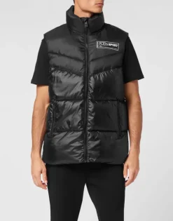 Nylon Puffered Vest Jacket