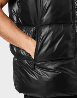 Nylon Puffered Vest Jacket