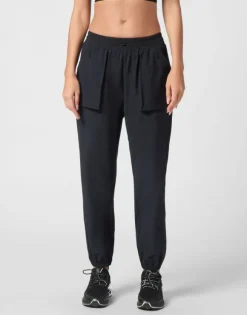 Nylon Stretch High Waisted Jogging Pants
