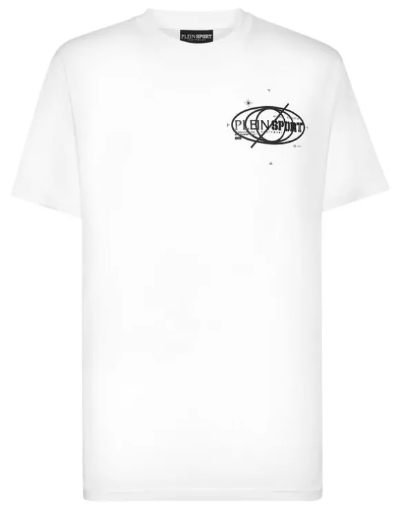 Plein Sport Cotton T-shirt Round Neck SS Logos