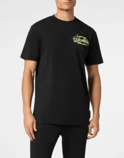 Plein Sport Cotton T-shirt Round Neck SS Logos