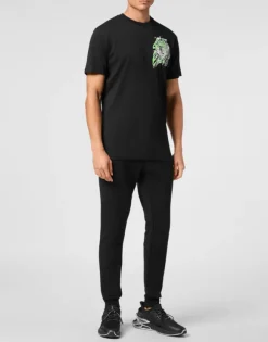 Plein Sport Cotton T-shirt Round Neck SS Tiger
