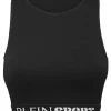 Rib Seamless Training Sport Bra Logo