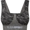 Seamless Crossed Straps Sport Bra Logo
