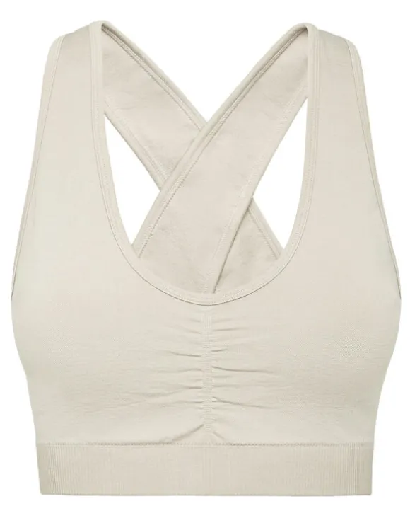 Seamless Wide Straps Sport Bra Logo