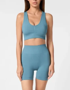 Seamless Wide Straps Sport Bra Logo