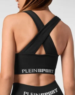 Seamless Wide Straps Sport Bra Logo