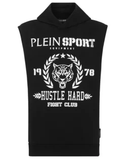 Sleeveless Hoodie sweatshirt Tiger