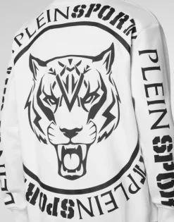 Sweatshirt Round Neck Carbon Tiger