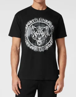 T-shirt Round Neck Carbon Tiger