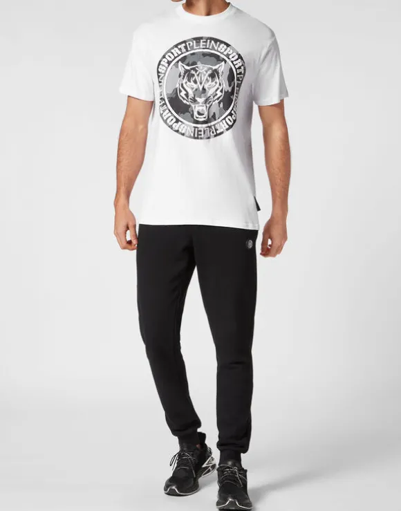T-shirt Round Neck Carbon Tiger